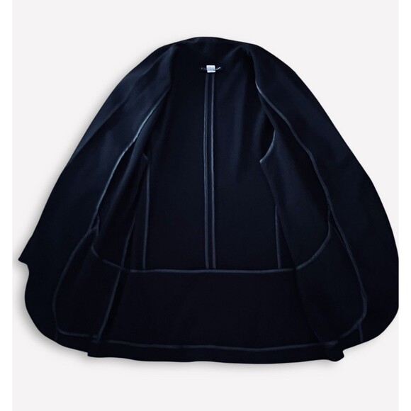 Simply Styled By Sears Solid Black Blazer With Rolled Cuffs Business Casual Sz L - Picture 6 of 13